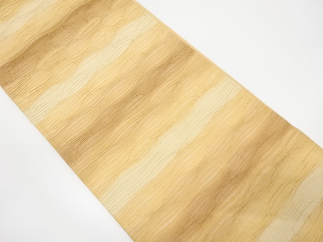 アンティーク　ふくれ織　変わり横段模様織り出し袋帯（材料）